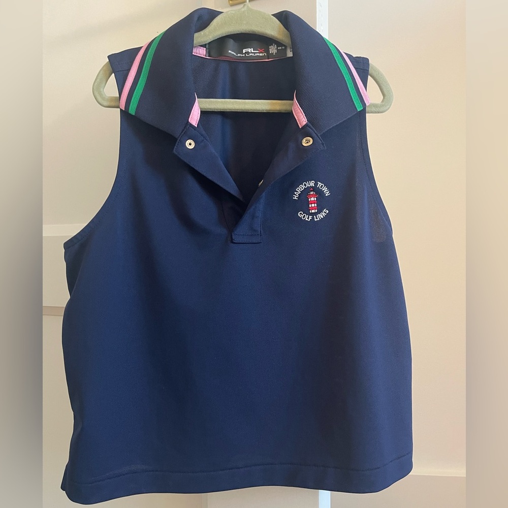 Girls Harbour Town Golf Links Golf and Tennis Sleeveless Polo